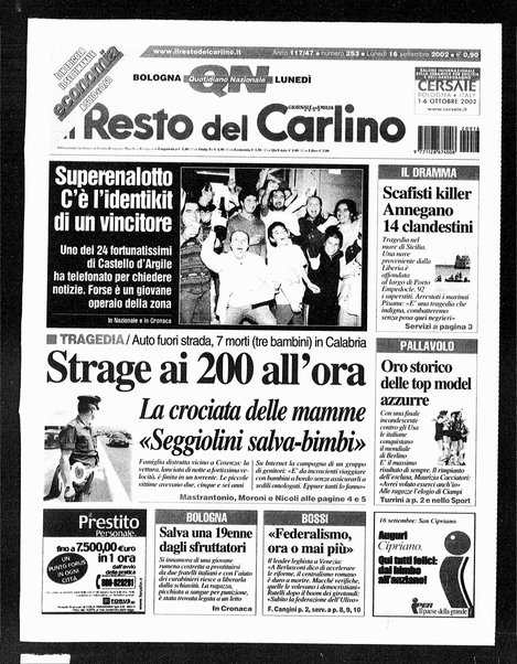 Il Resto del Carlino : giornale dell'Emilia